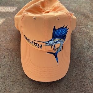 Imperial Orange Cap with Sailfish Embroidery from Sailfish Marina FL